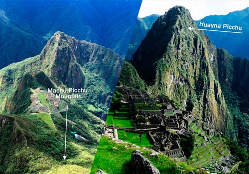 Montanha Huayna Picchu, Montanha Machu Picchu ou Montanha Huchuy Picchu