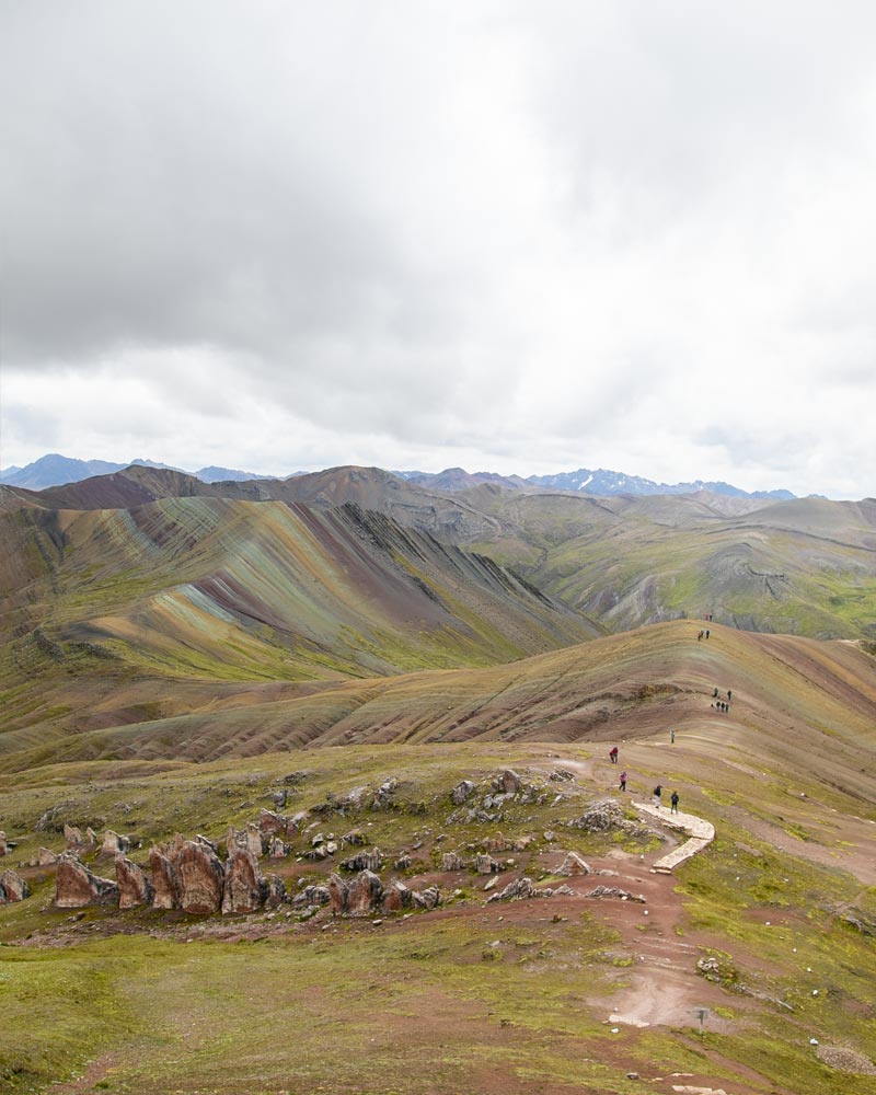 Foto panorâmica de Palccoyo: A montanha das cores