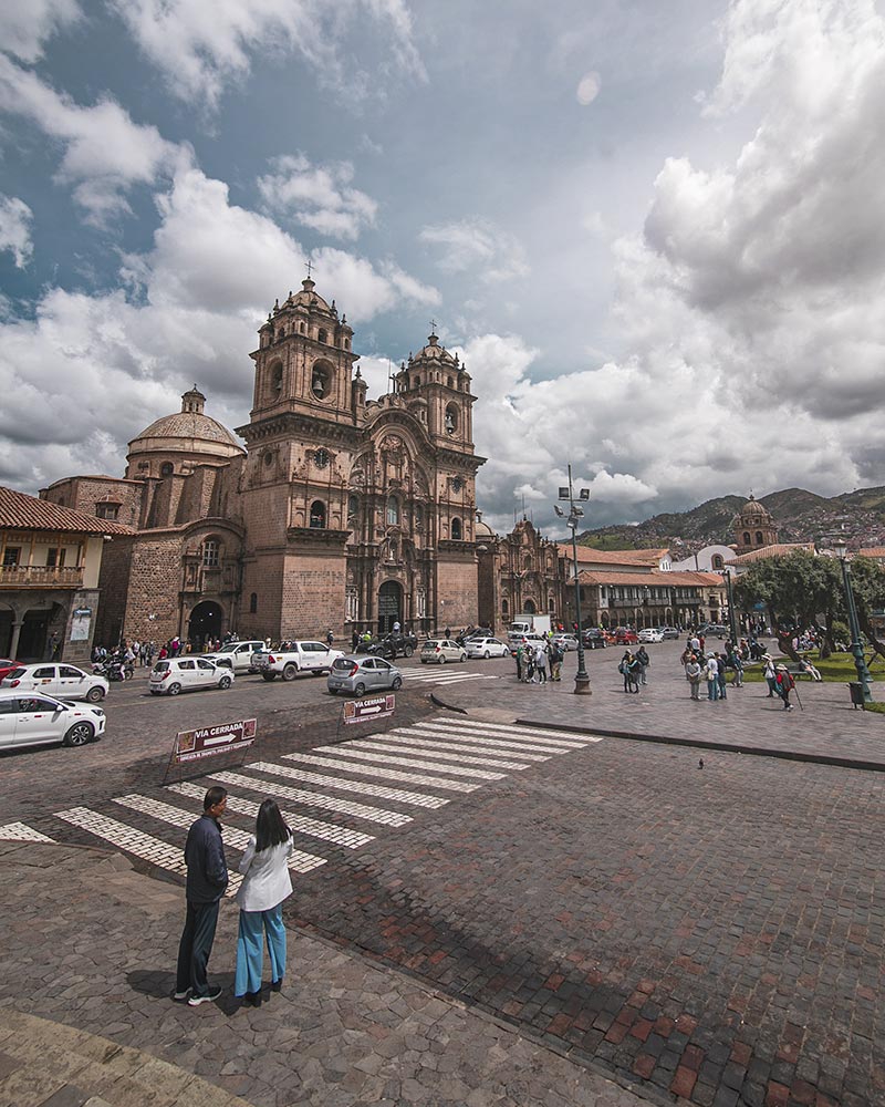 Praça de Armas de Cusco na estação seca