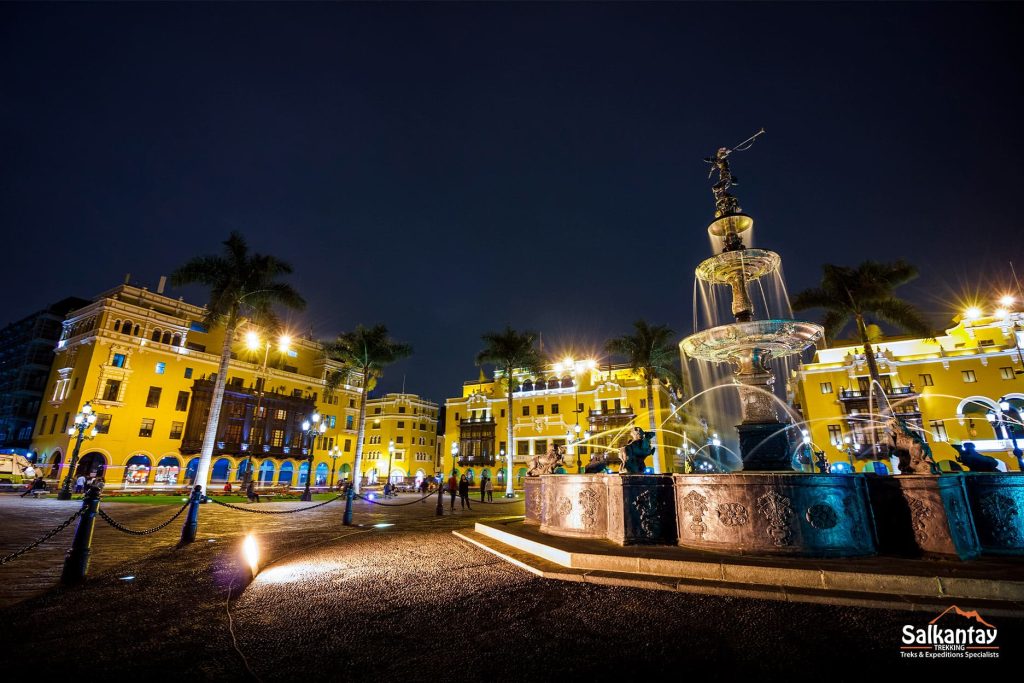 Centro de Lima à noite