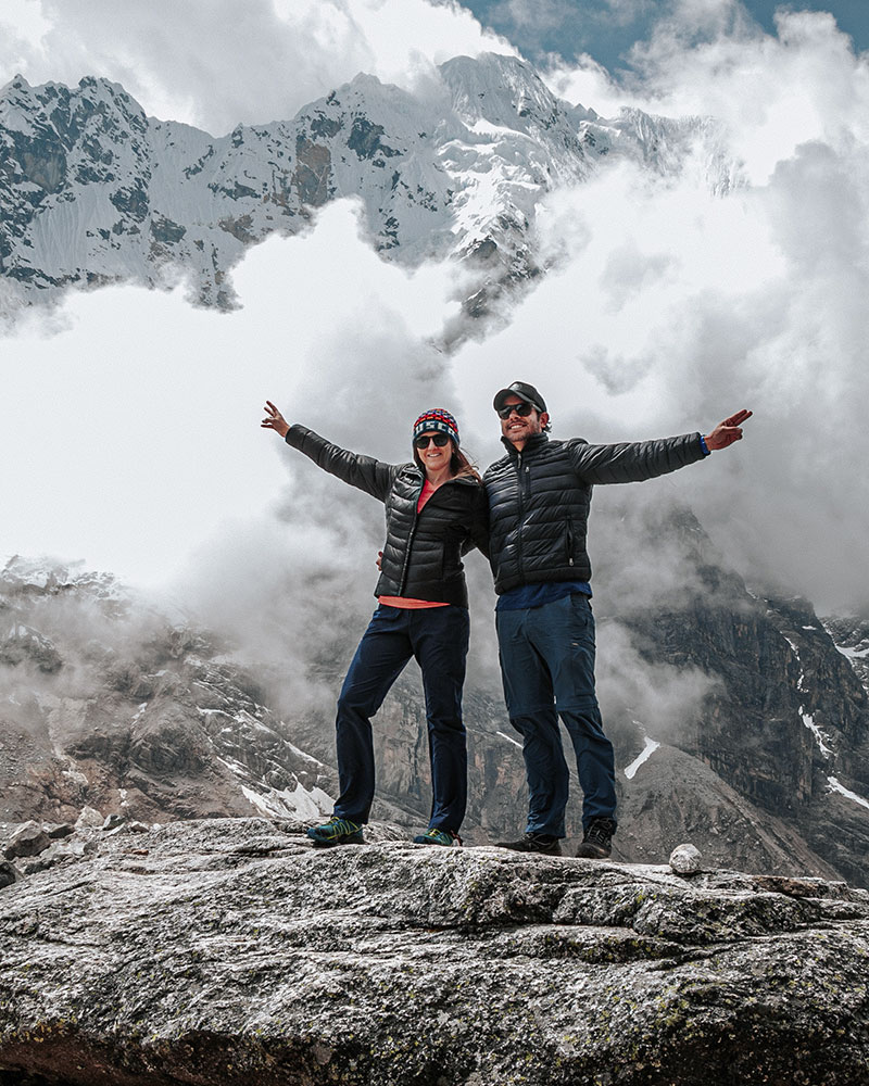 Turista em Salkantay Trek