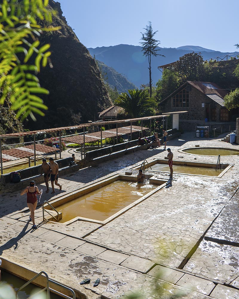 Águas termais na Caminhada de Lares
