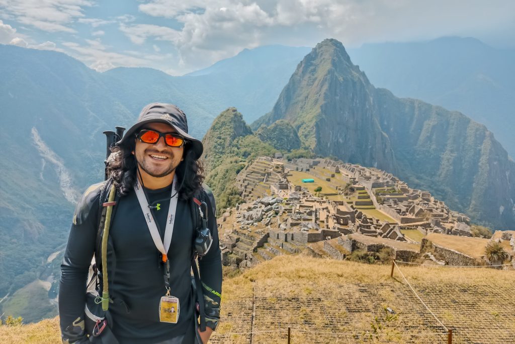 Guia turístico em Machu Picchu