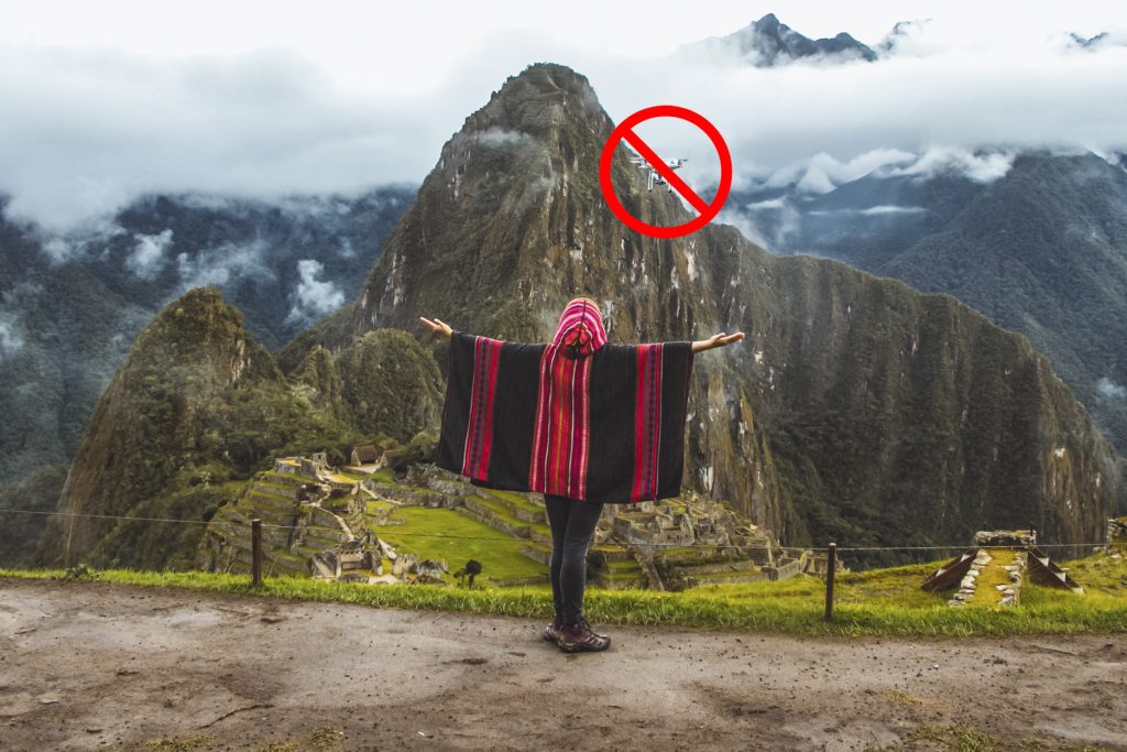 Não é permitido voar com drones em Machu Picchu