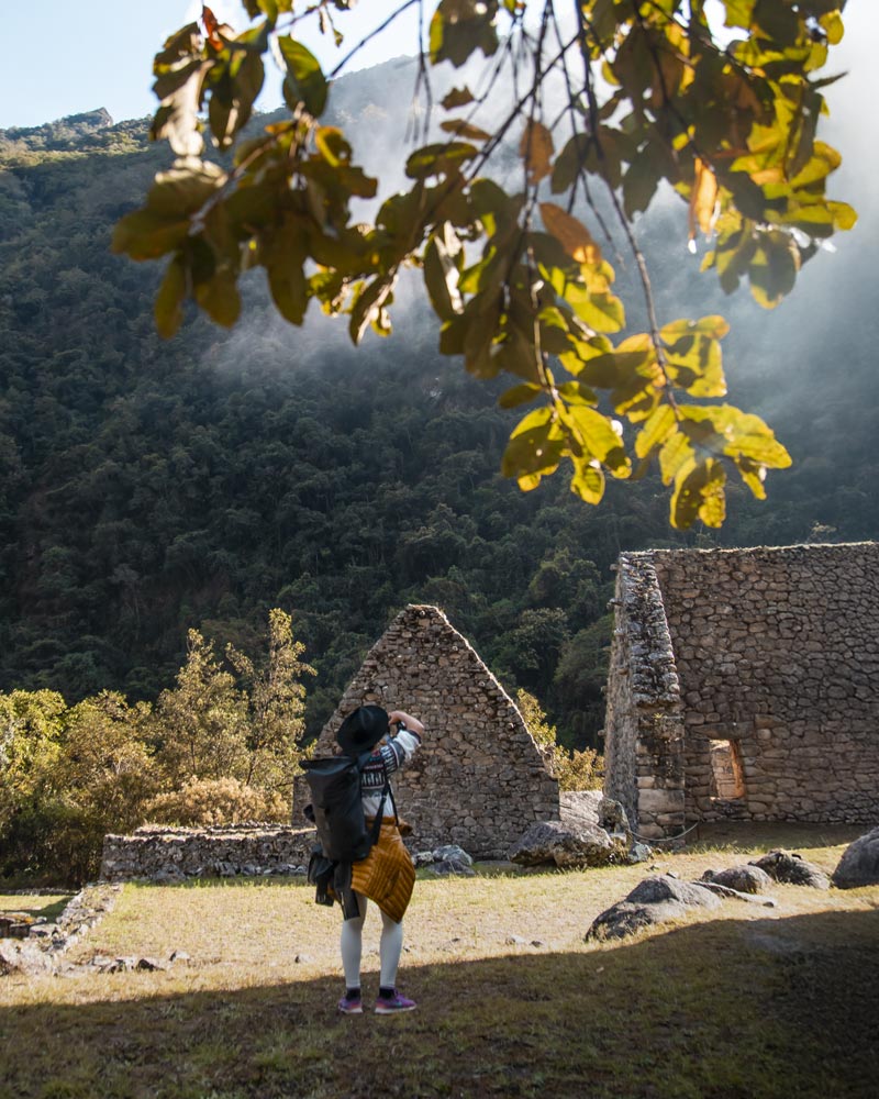 O sítio arqueológico de Chachabamba é um dos mais impressionantes da Trilha Inca.