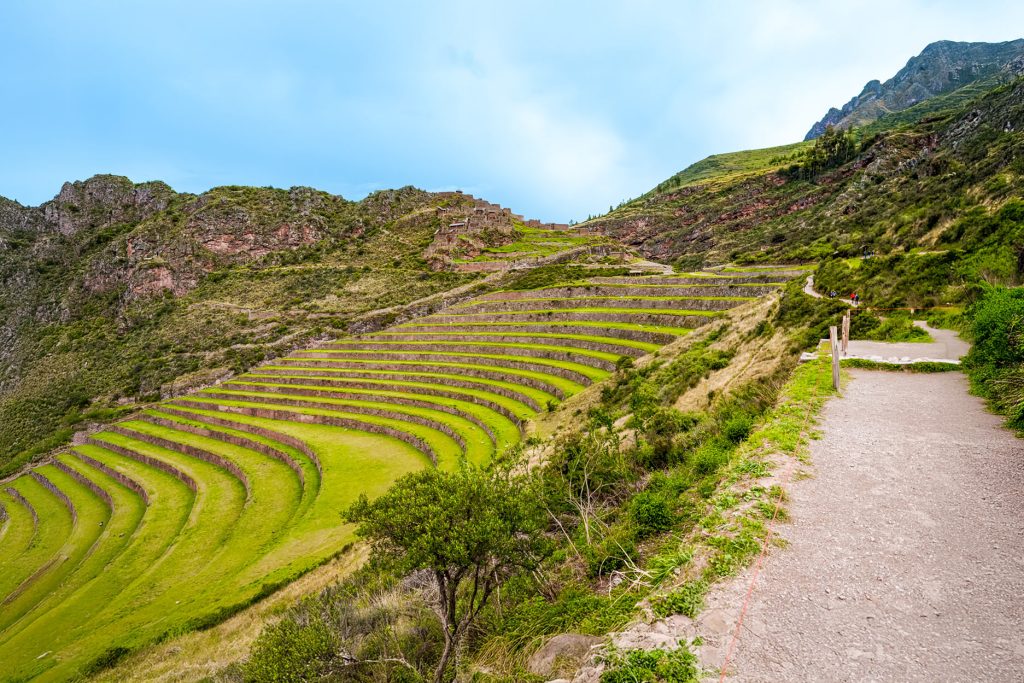 Os terraços do sítio arqueológico de Pisac