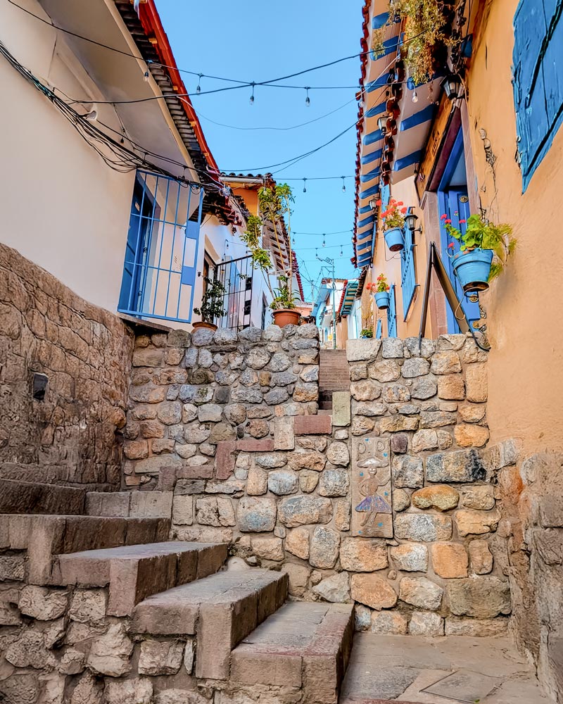A arquitetura colonial do bairro de San Blas