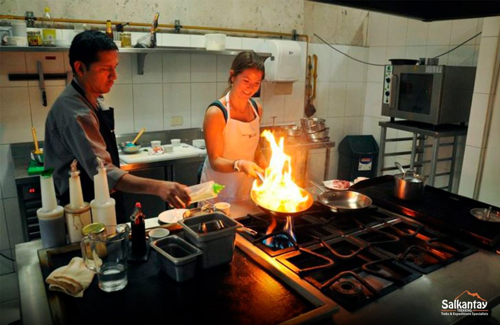 Aula de culinária em Cusco