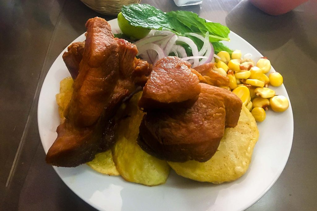 Chicharron cusqueño.