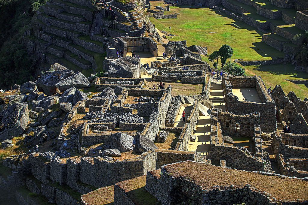Praça dos Templos em Machu Picchu