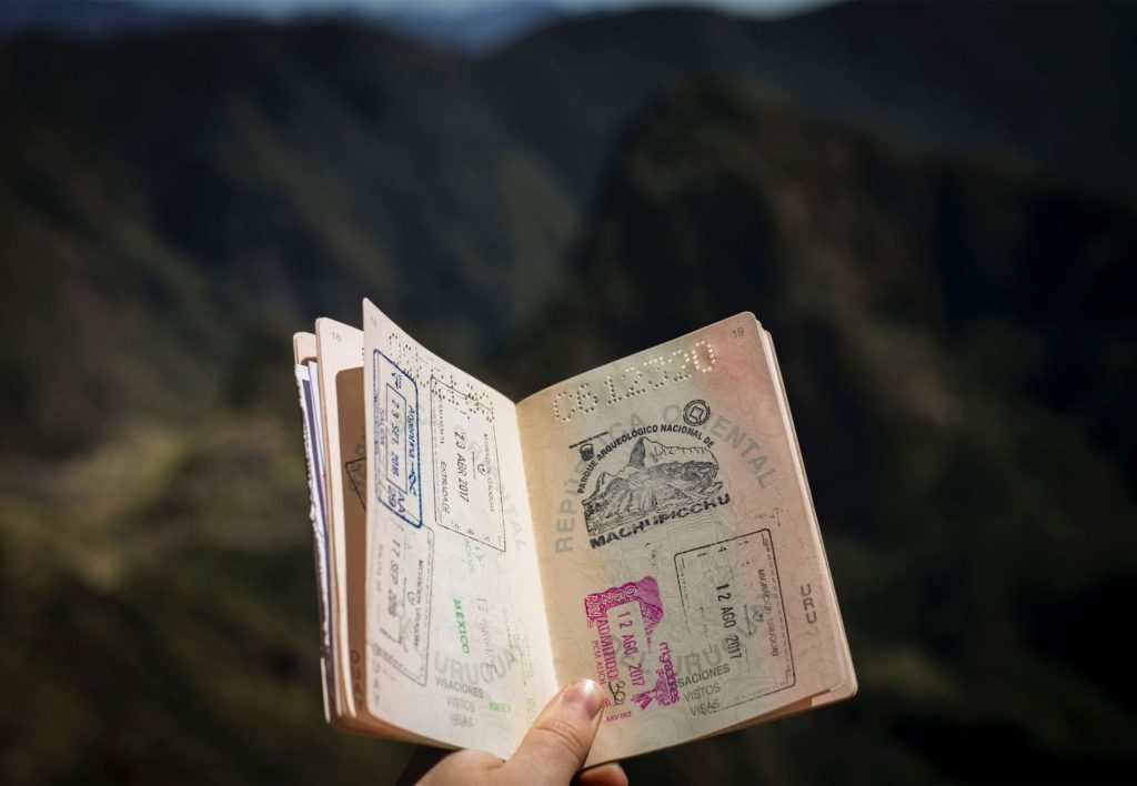Passaporte para viajar ao Peru e entrar em Machu Picchu