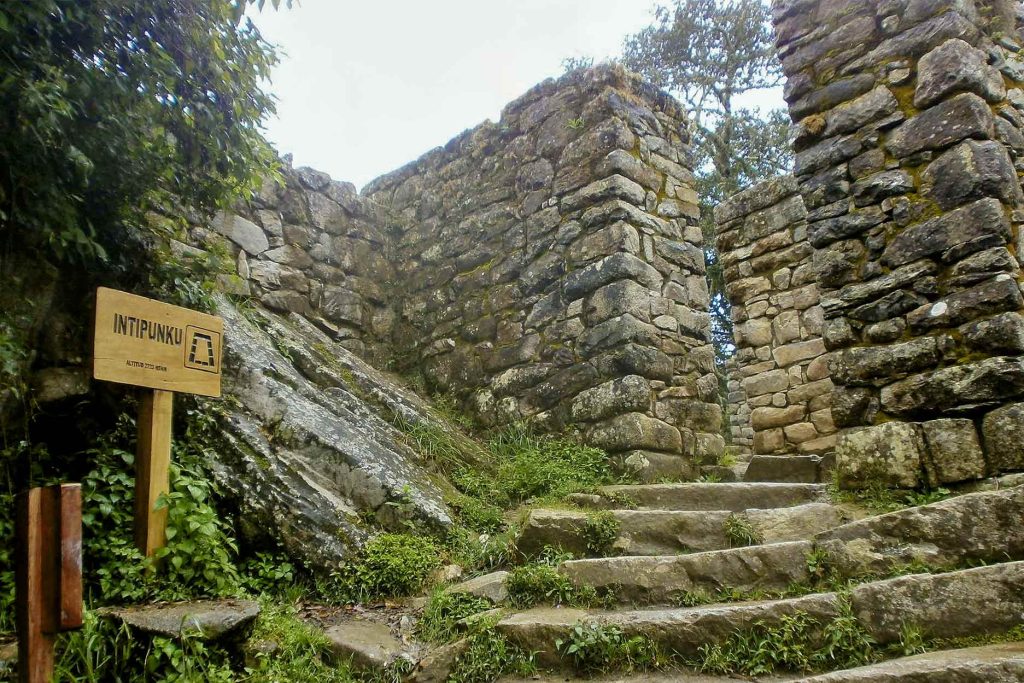 Porta de entrada para Inti Punku em Machu Picchu