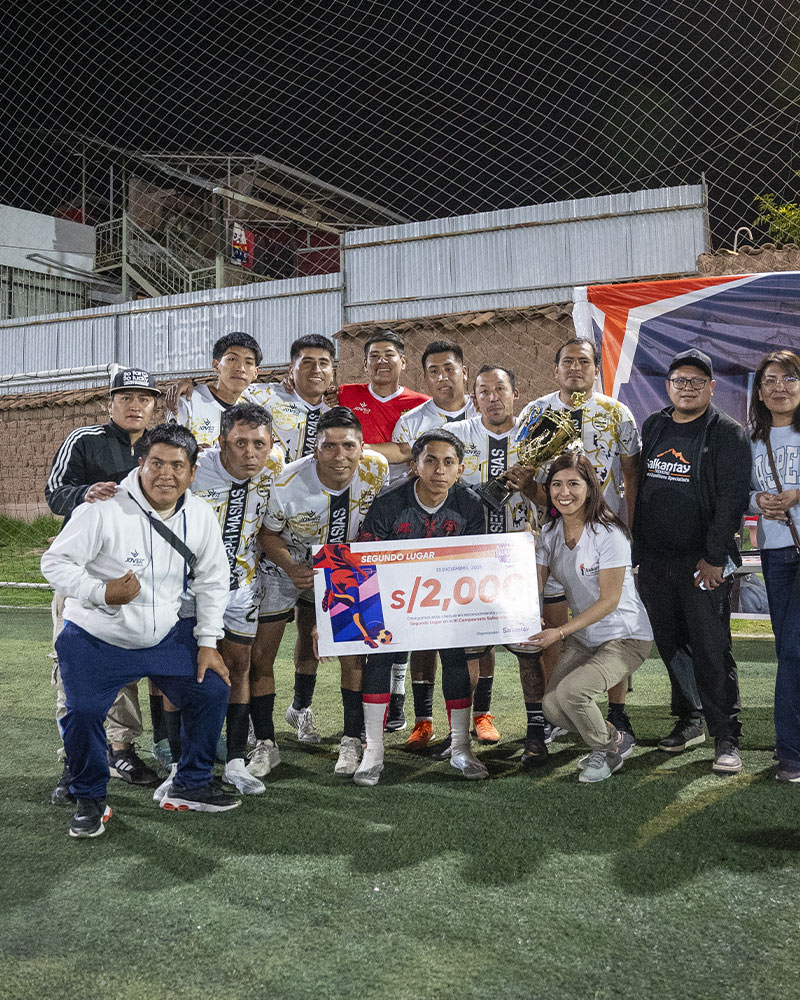 Vencedores do segundo lugar na Copa Salkantay, campeonato esportivo de futebol