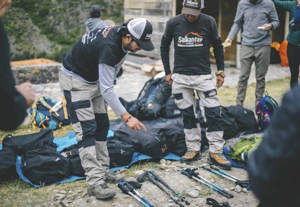 Aluguel de equipamentos para a Caminhada Salkantay