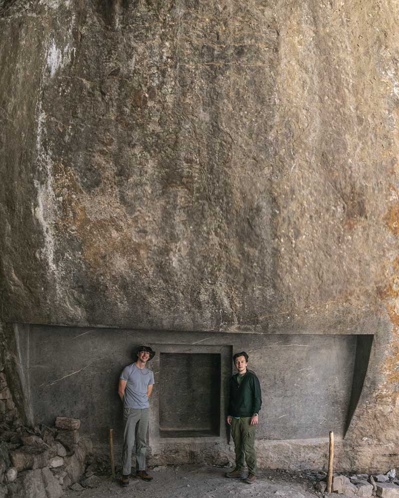 Pedreira do Inca, trabalhos em pedra