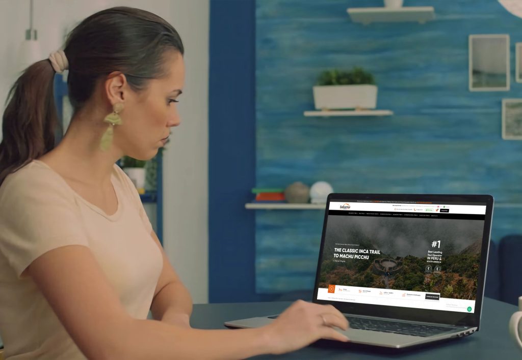 Reservas online para a Trilha do Inca