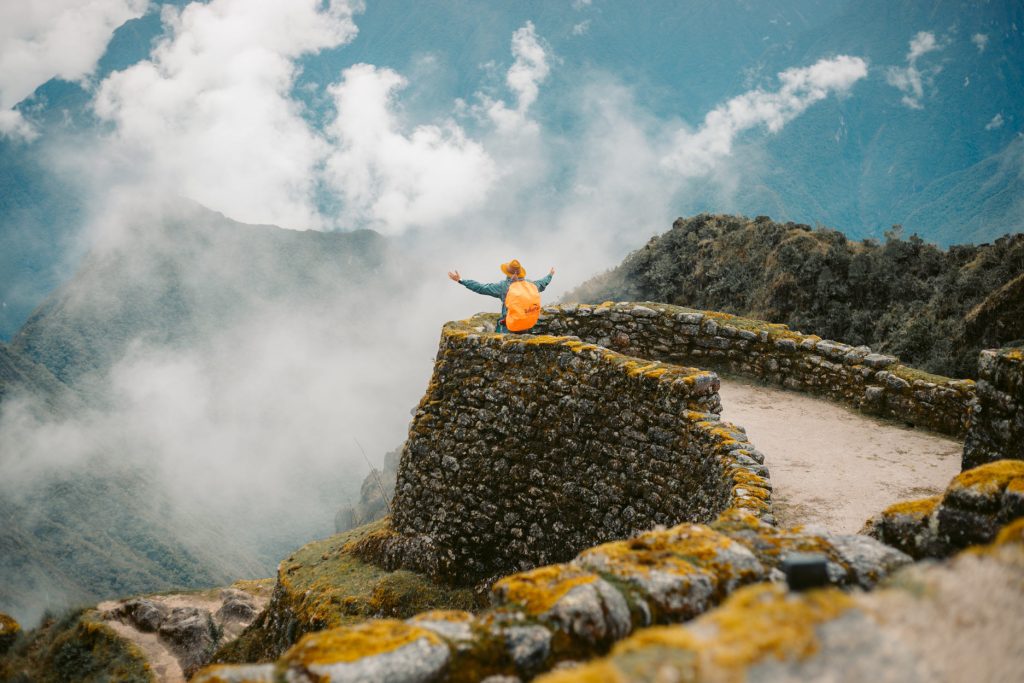 Turista na Trilha Inca