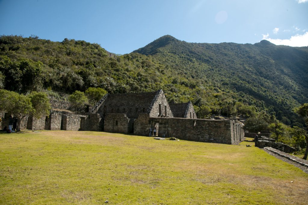 A praça principal de Choquequirao