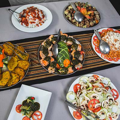 Refeições durante a caminhada