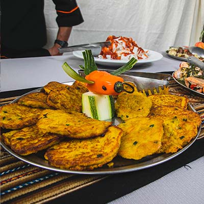 Refeições durante a caminhada