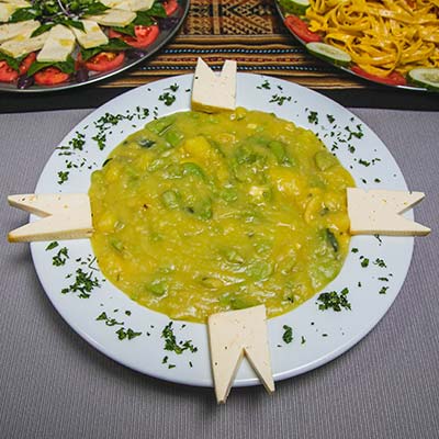 Refeições durante a caminhada