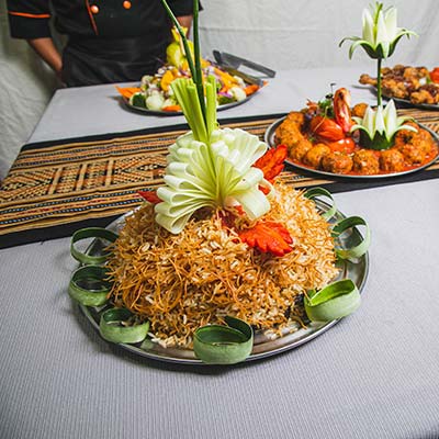 Refeições durante a caminhada