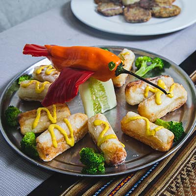 Refeições durante a caminhada