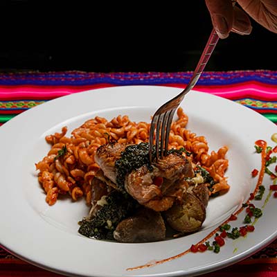 Refeições durante a caminhada