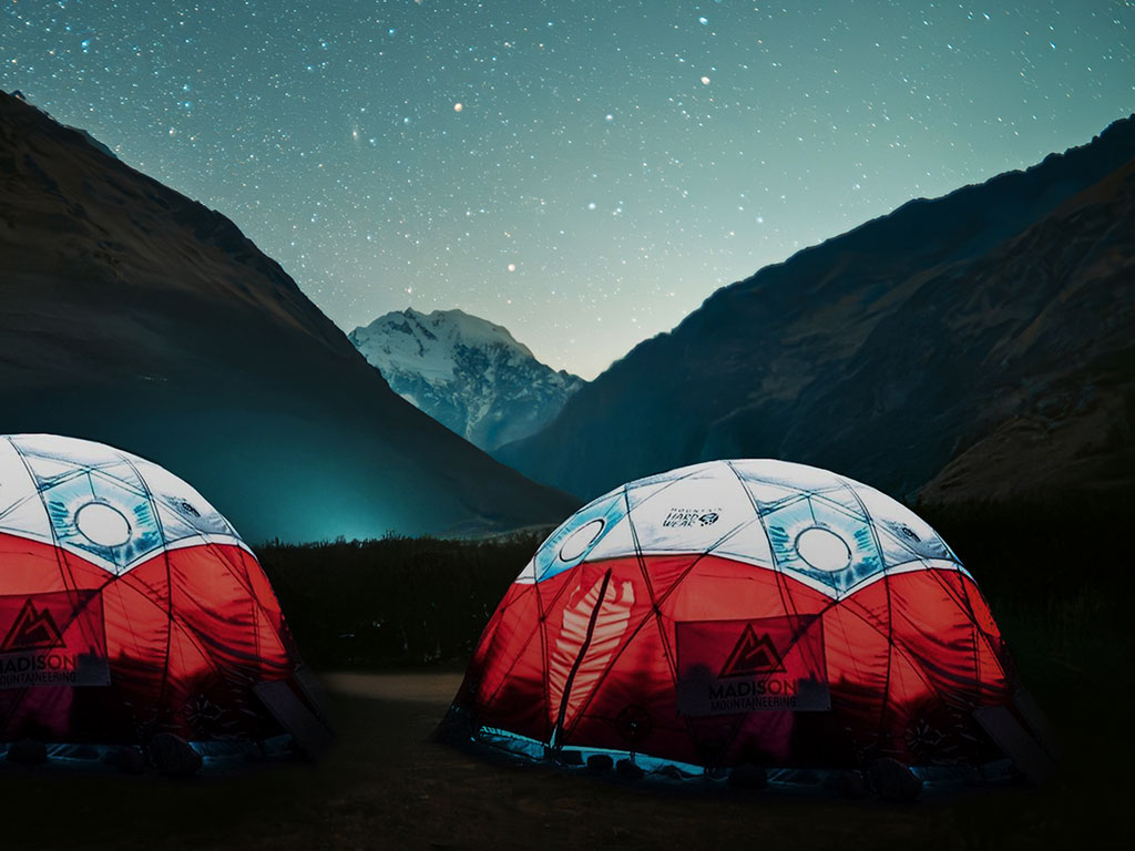 Glamping Peru - Basecamp Domo exclusivo e privado - Soraypampa - Trilha Salkantay para Machu Picchu