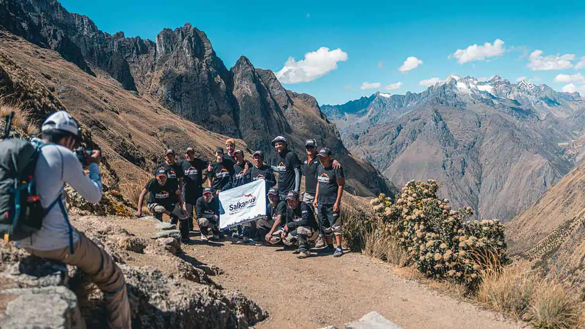 Paso de la mujer muerta , punto más alto del Camino Inca Clásico a Machu Picchu