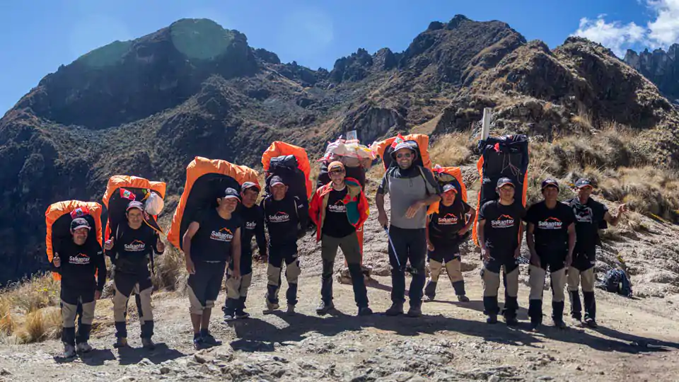 Porteadores del Trilha Inca Peru-Kallpa Team