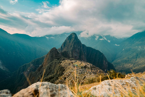 Selfie de turista em Machu Picchu